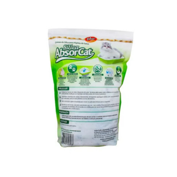 Areia Higiênica Para Gatos Sílica AbsorCat Colosso 1,6Kg - Image 2