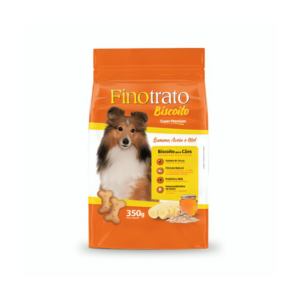 Biscoito Finotrato Super Premium Cães Banana, Aveia e Mel 350g