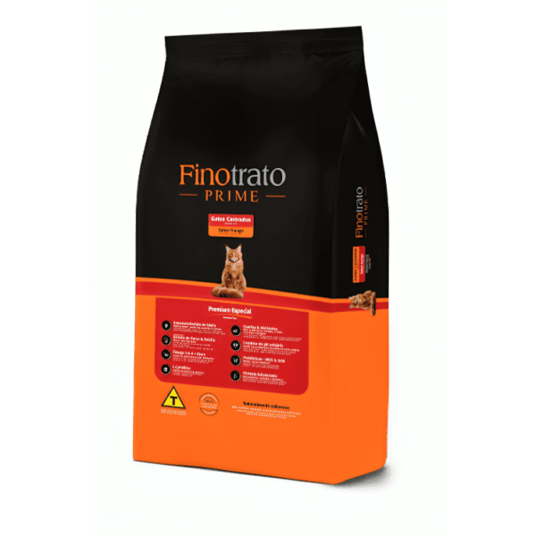 Ração Finotrato Prime Gatos Castrados Frango 10Kg