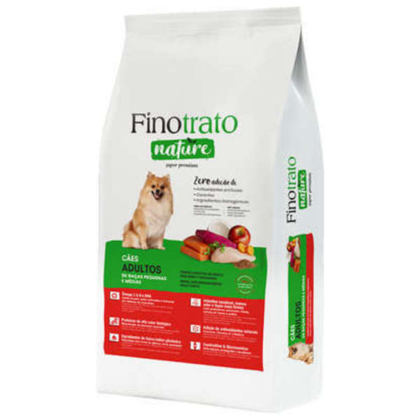 Ração Finotrato Nature Cães Adultos de Raças Pequenas e Médias 10Kg