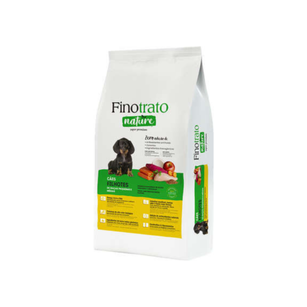 Ração Finotrato Nature Cães Filhotes de Raças Pequenas e Médias 1Kg